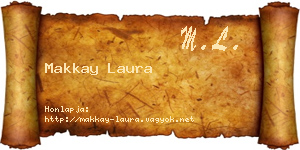 Makkay Laura névjegykártya