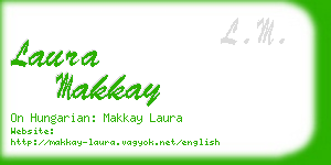 laura makkay business card